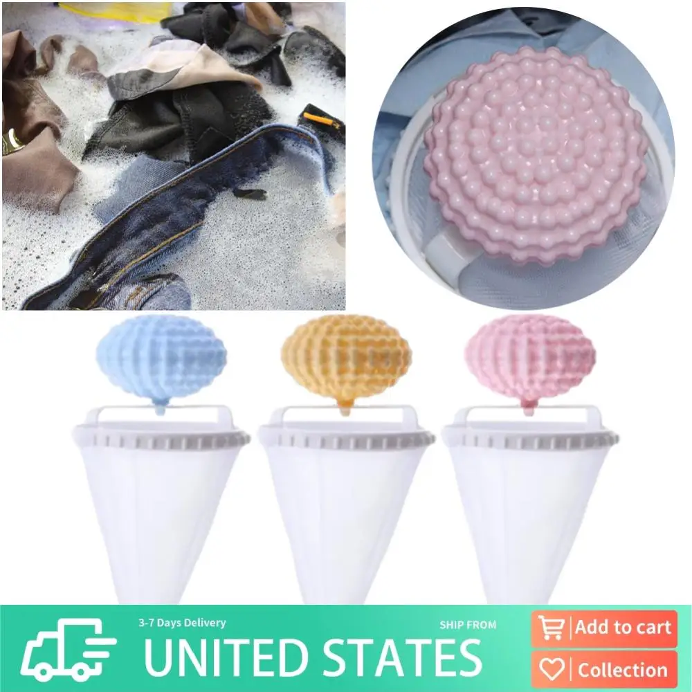 

3Pcs Floating Hair Filtering Mesh Removal Reusable Pet Hair Remover for Laundry Floating Lint Mesh Bag for Washing Machine
