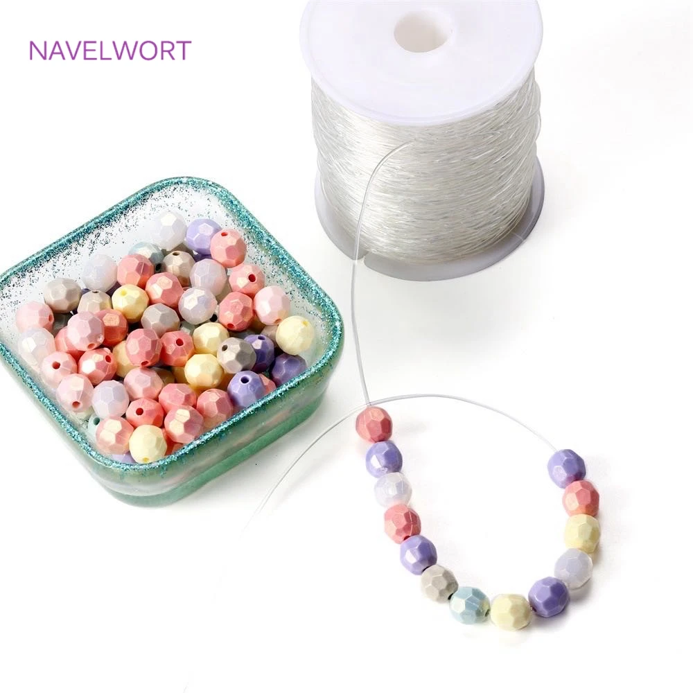 0.4-1.0mm Elastic Cord String Transparent Elastic Thread For Jewelry Making Wire DIY Bracelet Necklace Beaded Accessories
