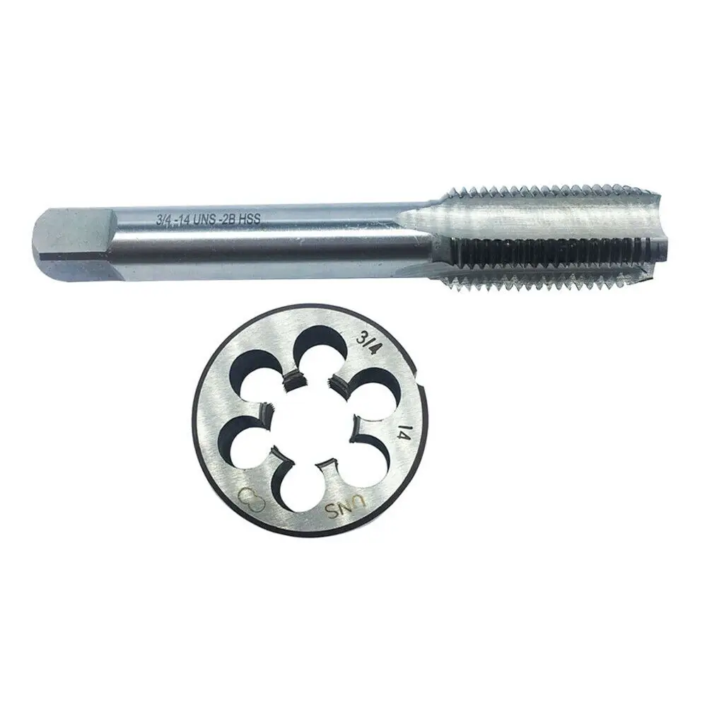 3/4 -14 UNS-2B HSS UNS Machine Thread Tap And UNS Round Thread Die Right Hand