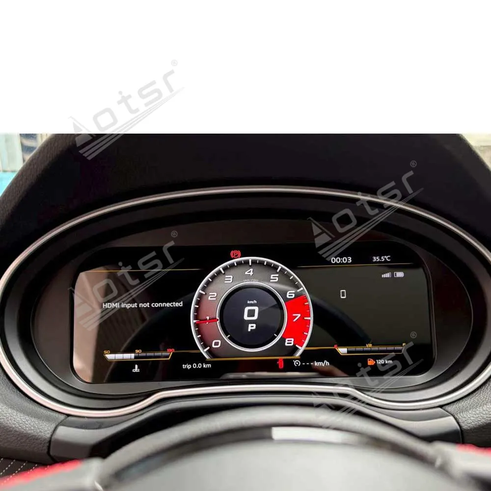 12.3 Inch LCD Digital Instrument Cluster Virtual Cockpit For Audi Q2 2016-2023 Plug & Play Car Speedometer Dashboard Panel Model