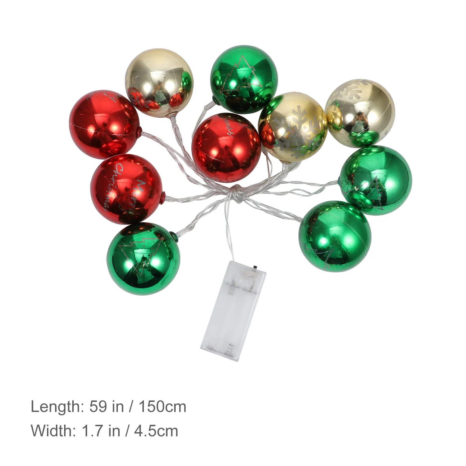 1pc LED ライト 1.5 メートル赤緑クリスマス装飾ランプクリスマスライトツリーパーティー庭電気メッキボールライト