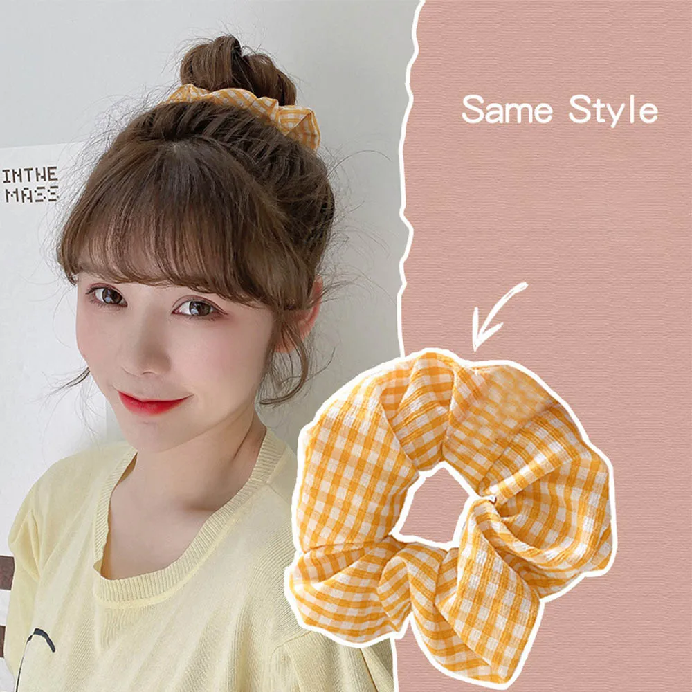 Fashion Floral Scrunchies Elastic Hair Rubber Band Cute Cotton Hairstring Headband Hair Accessories Sweet Floral Headpiece