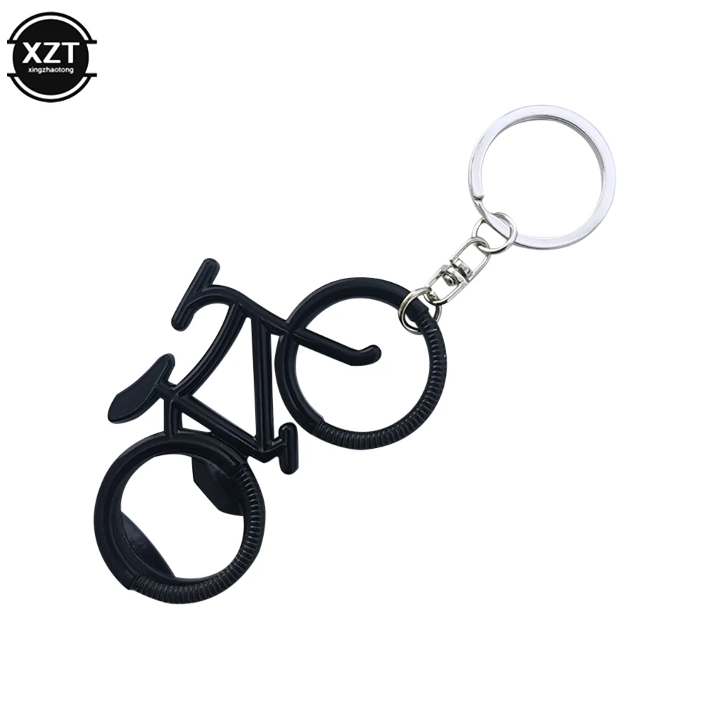 New 1 PC Metal Beer Bicycle Bottle Opener Retro Bike Keychain Key Rings For Lover Biker Bottle Openers Creative Gift For Cycling