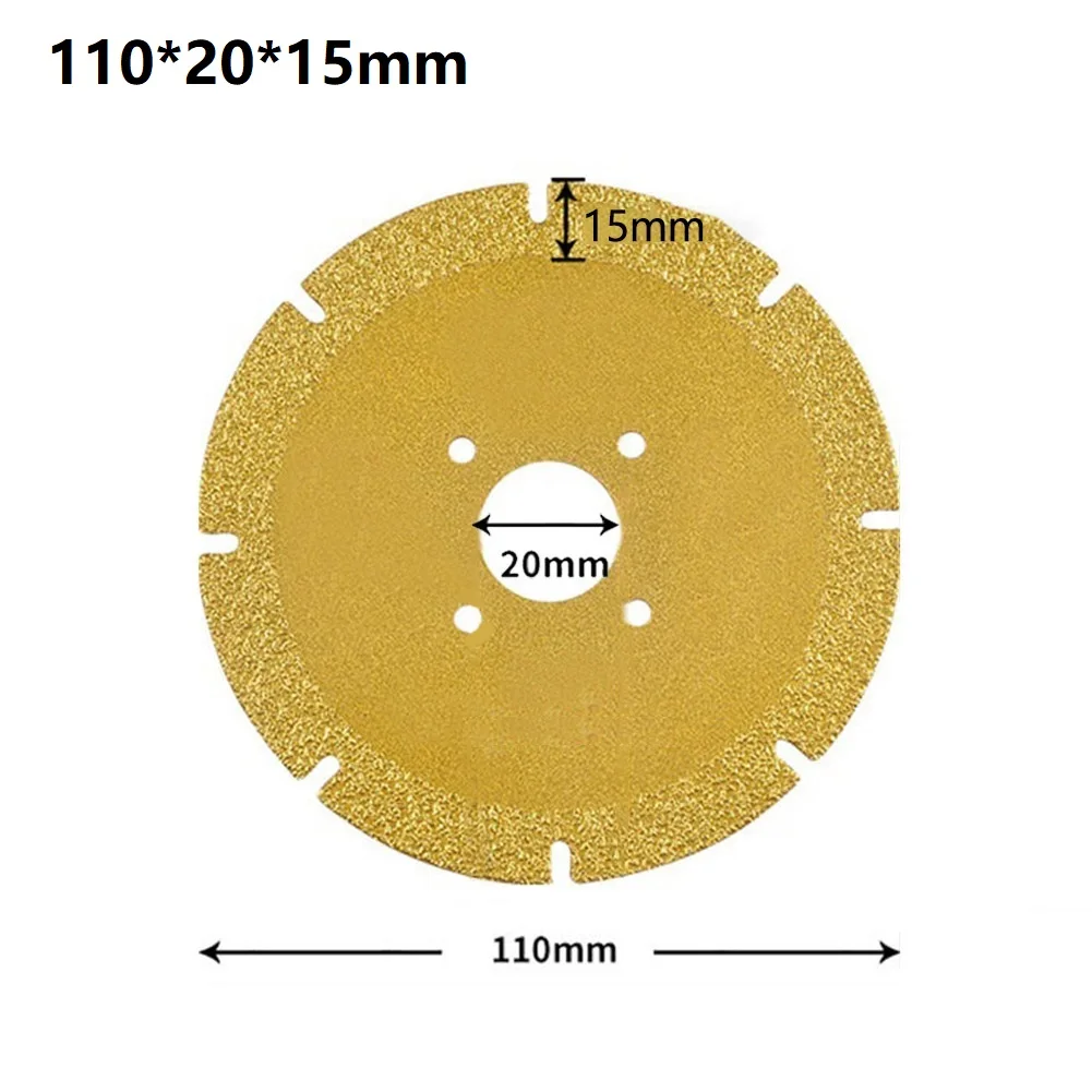 Disque à tronçonner diamant brasé sous vide, scie à métal, lame de scie pour acier, métal, pierre, béton, granit, céramique, carreaux, 1 pièce