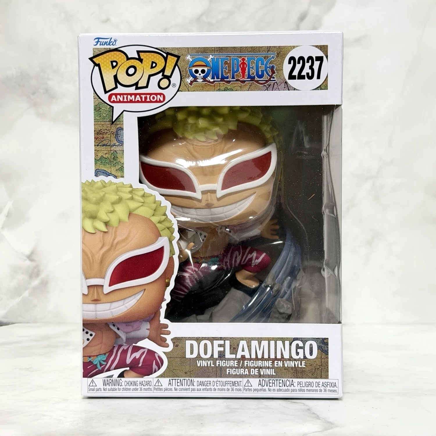 Funko Pop! Figura de Vinilo de Doflamingo de One Piece # 2237 Estatuilla Coleccionable Oficial de Edición Limitada, Regalo para Fanáticos del Anime