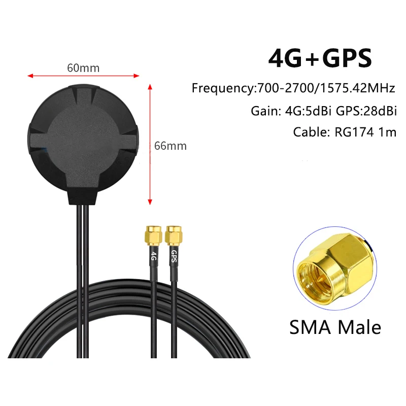 Imagem -06 - Amplificador Impermeável Exterior Combinado do Sinal Armário do Impulsionador da Faixa Dupla Antena do Router do Dtu Sma Lte em 4g 4g Gps