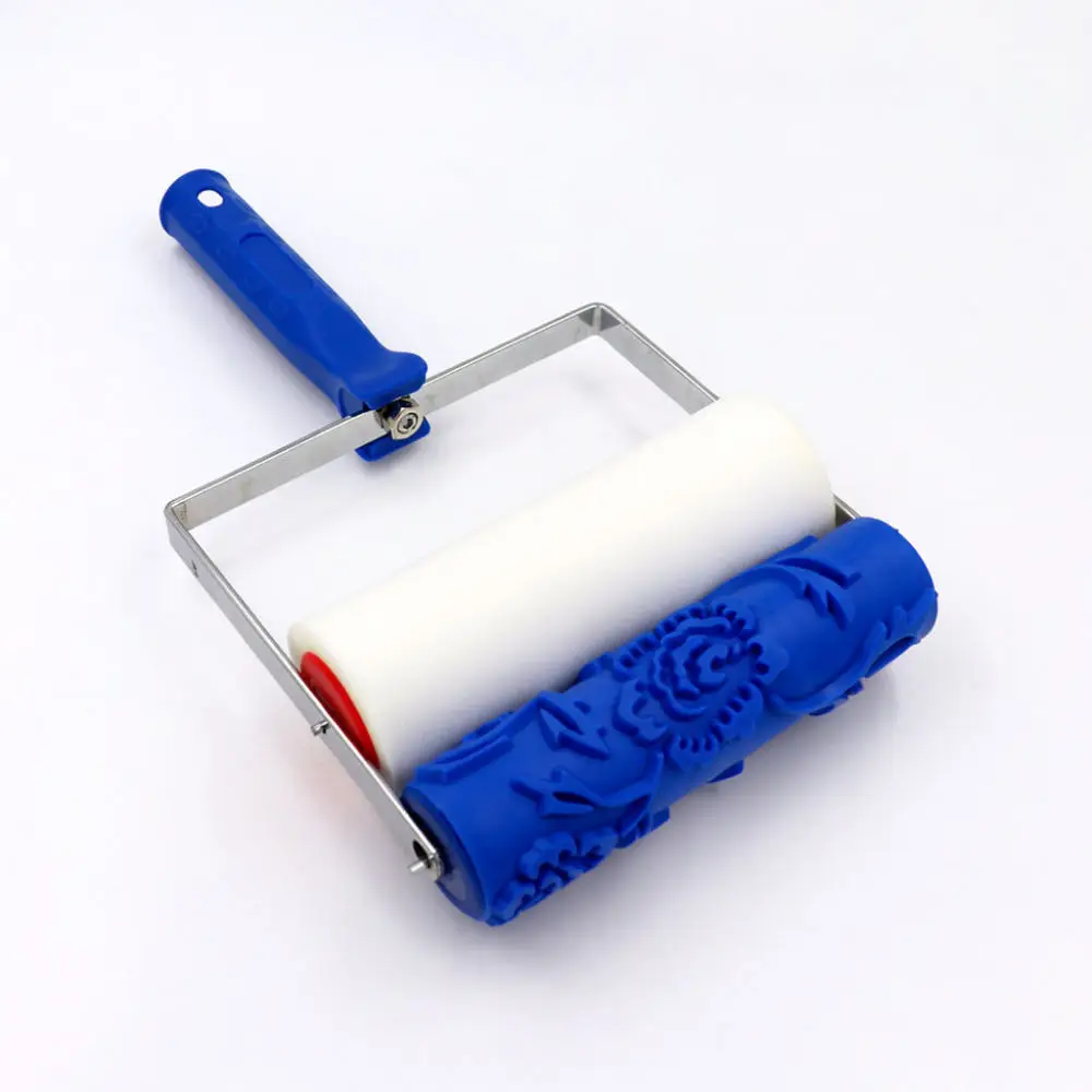 Decorative Paint Roller Patterned Wall Printing Tool For For Sanrui Embossing Brush Texture Decorating Diy Home Renovating