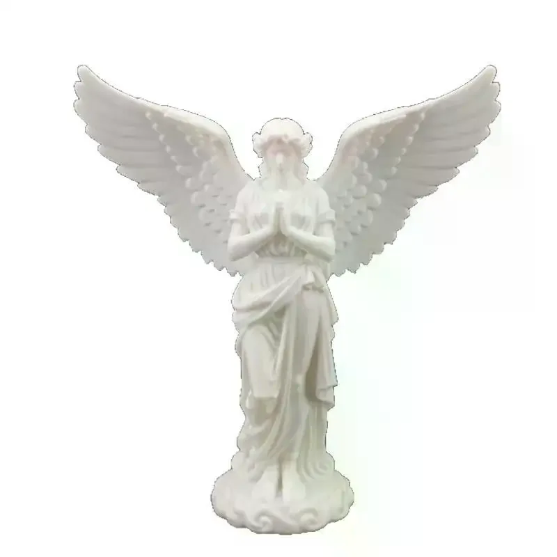 3D Printed Praying Angel Religious Figurine Guardian Statue For Study Room Decor Baptism Gift view 5