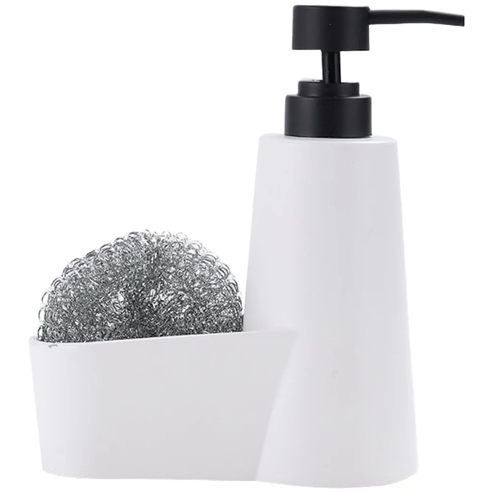 Kitchen Soap Pump Bottle Dish Soap With Sponge Holder Plastic Countertop Liquid Hand Soap Pump Bottle Kitchen Soap