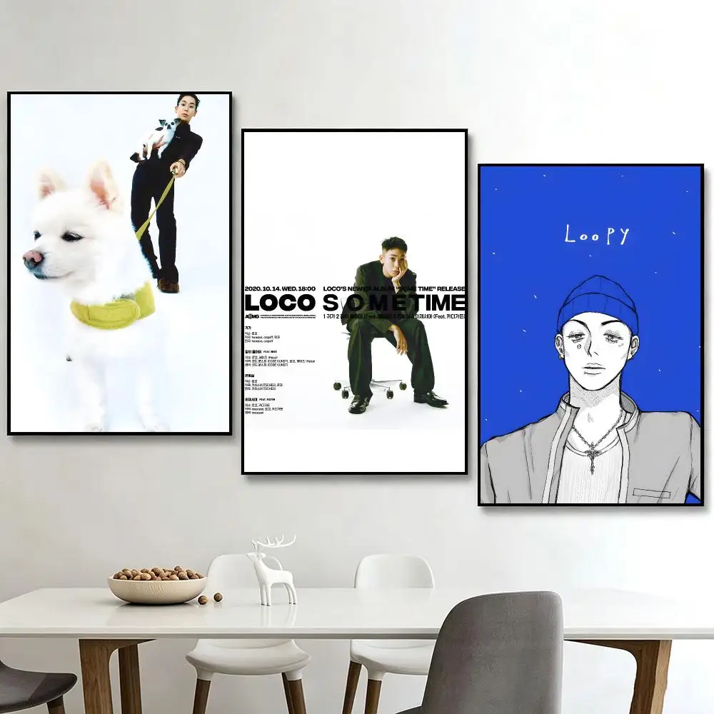 South Korea Kpop singer L-Loco Poster Pegatina artistica HD autoadhesiva impermeable para salon dormitorio - view 4