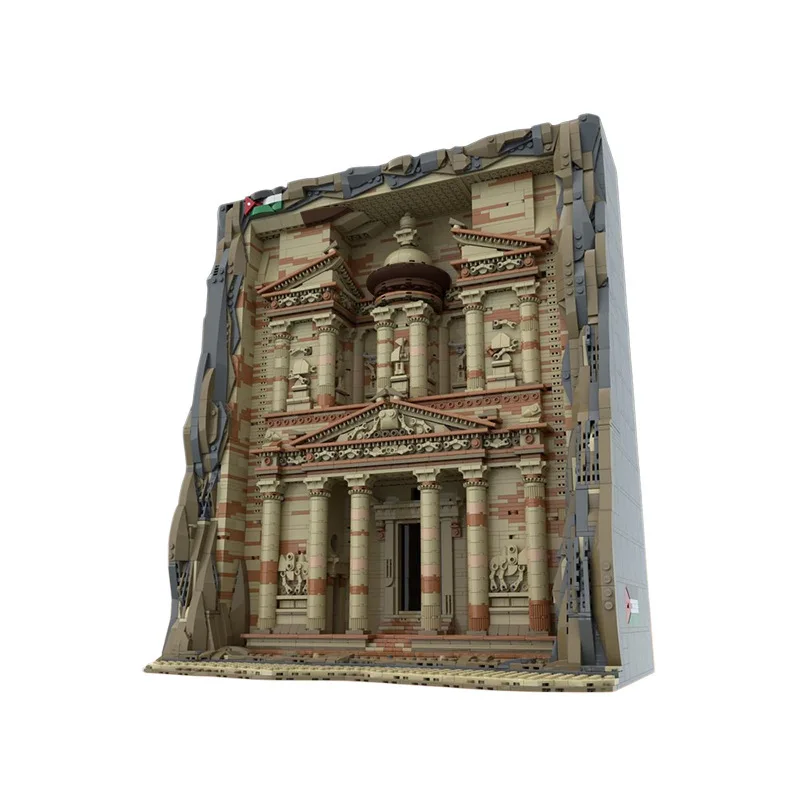Blocs de construction Petra anciens, modèle d'architecture du patrimoine mondial, puzzle 3D éducatif, cadeau pour adultes et adolescents