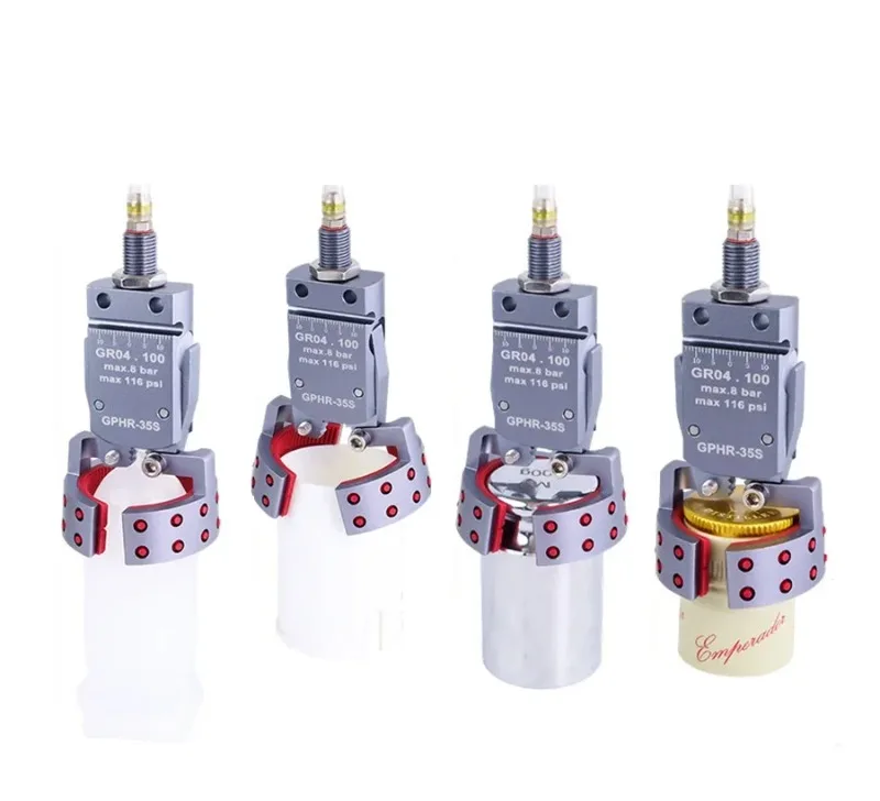 GHPR Series Mini CHK Series Robot Bottle Preform Fixture With Sensors Pneumatic Mini Gripper Circular Clamp Clip Nippers
