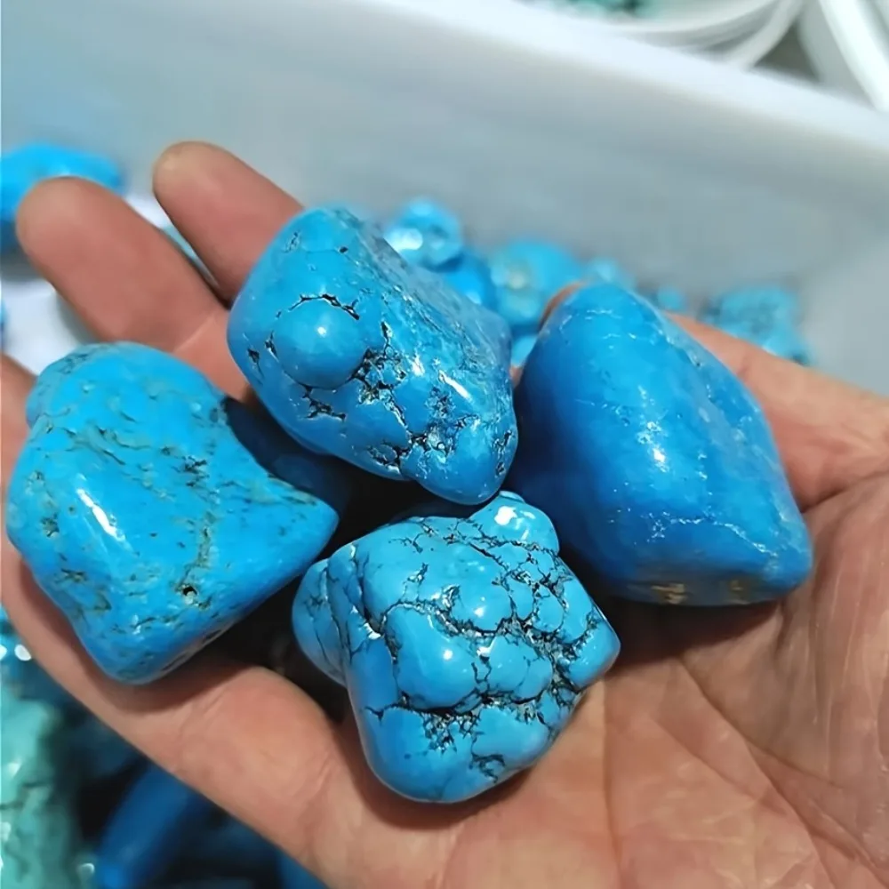 Natural Blue Turquoise Collection of Turquoise Minerals Crystal Quartz for Aquarium And Home Decoration Reiki Stone