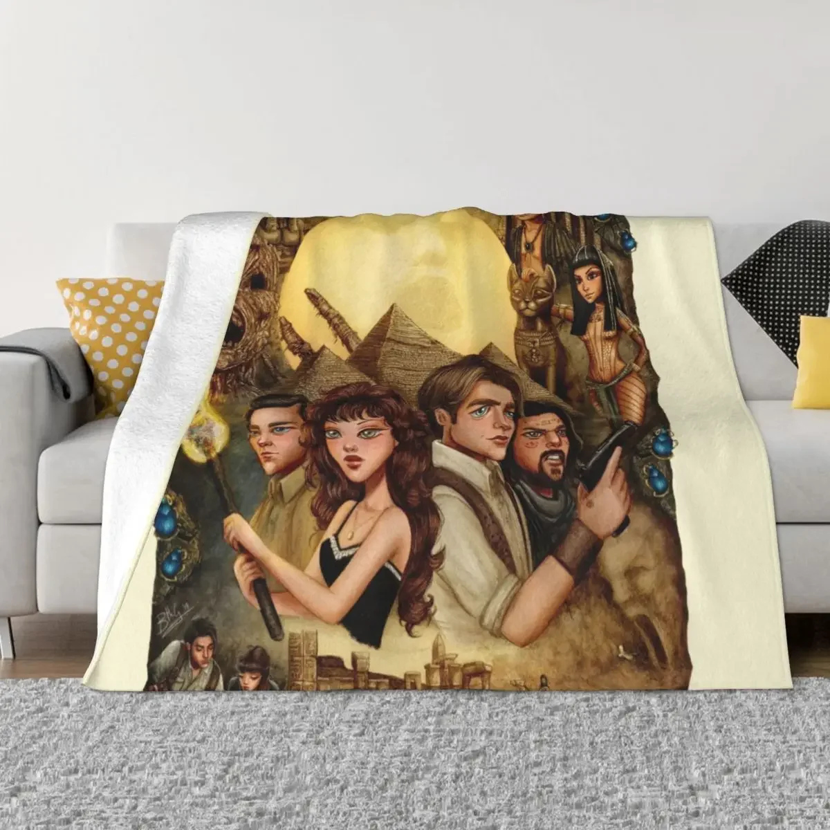 The Mummy Throw Blanket Beach Extra Large Throw Soft Plush Plaid Fluffys Large Blankets