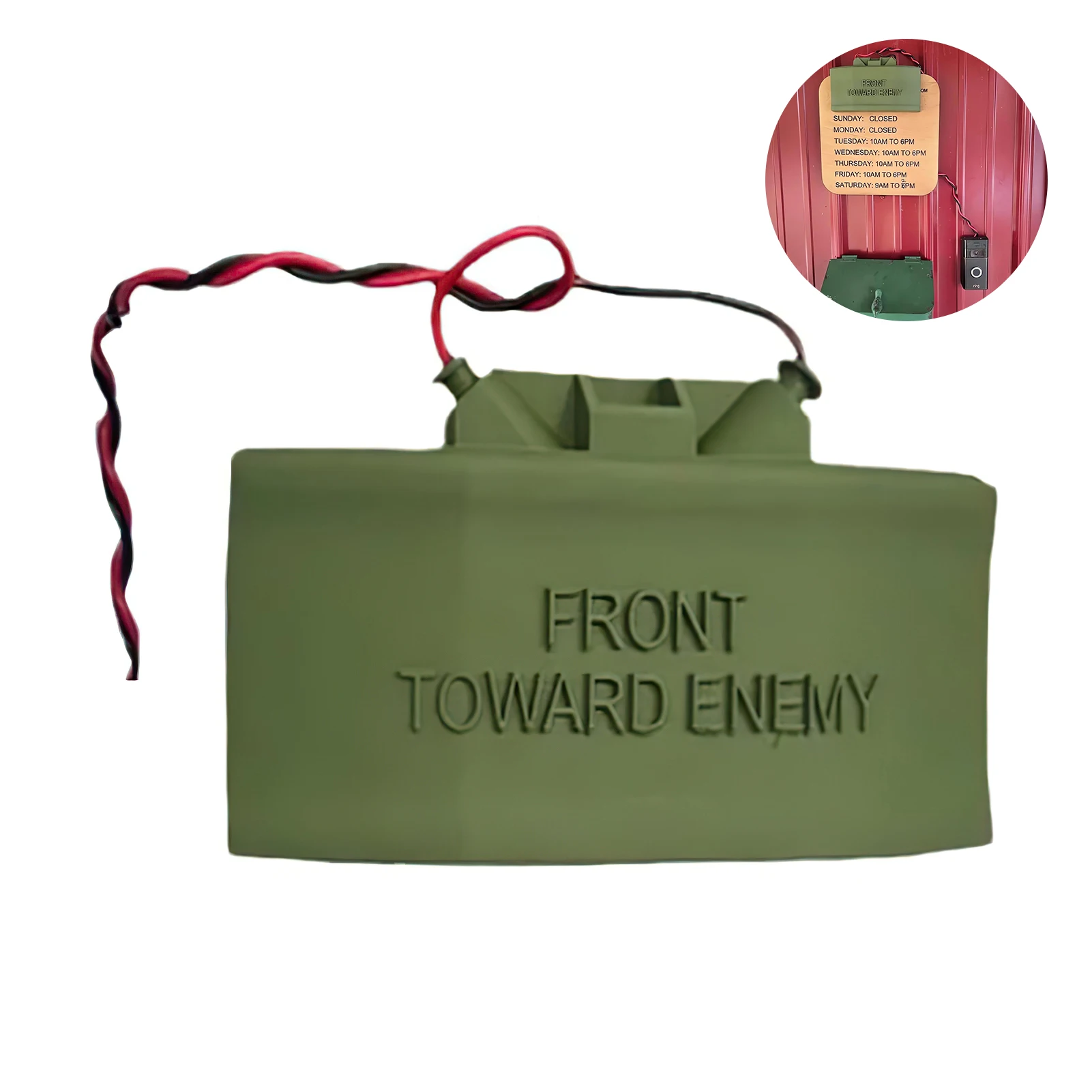 Jump Scare Mine Realistic Halloween Prank Device for Trick-or-Treaters, Horror Booby Trap Pop-Up Toy, Spooky Party Gift