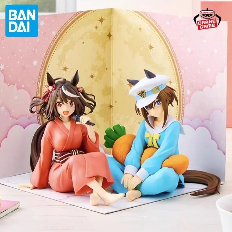 

Bandai Original Banpresto Umamusume Pretty Derby Season 3 Relax Time Cheval Grand Kitasan Black Action Figures Anime Figura Toys