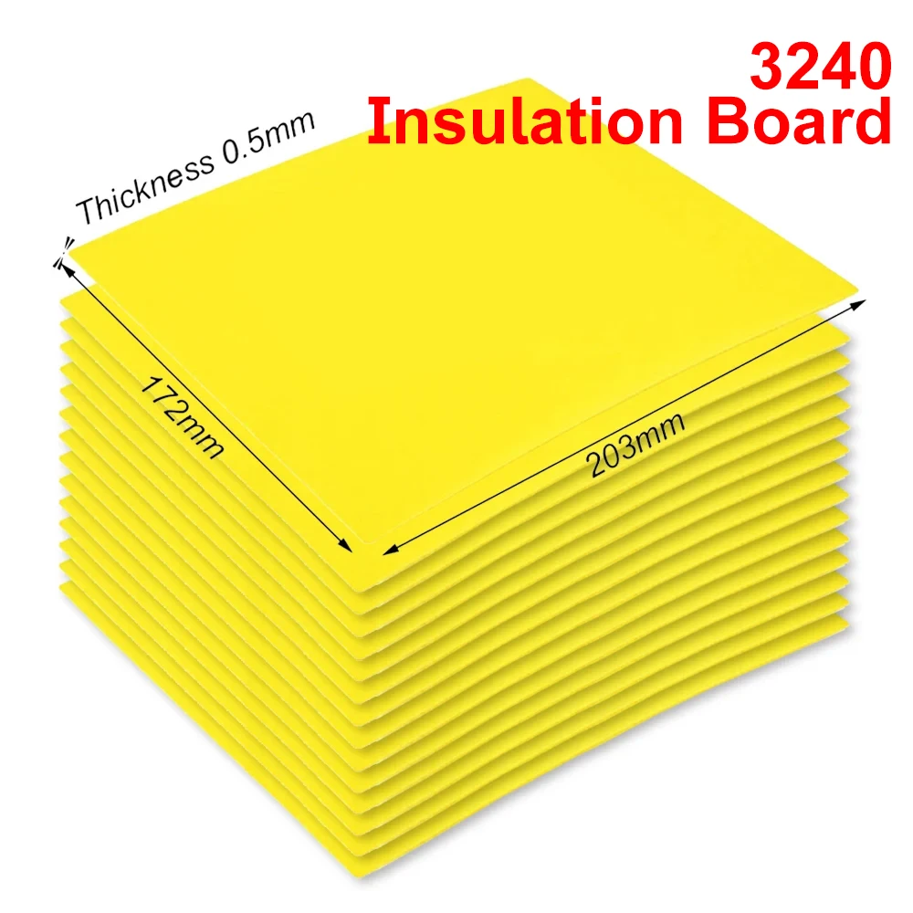 3240 Insulation Epoxy Plate 0.5mm Thickness 203*172mm for 3.2V 280Ah 320Ah 310Ah 90Ah 12.8V Lifepo4 Battery Pack Diy Use