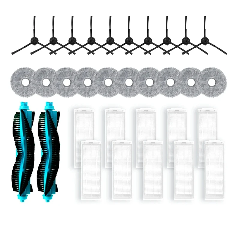 

For Cecotec Conga 11090 Spin Revolution Main Side Brush HEPA Filter Mop Pad Replacement Accessories