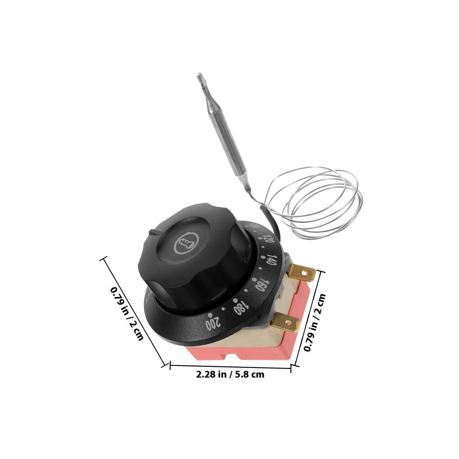 Thermal Control Thermostat Knob Replacement Temperature Controller Air Fryer Oven for Range