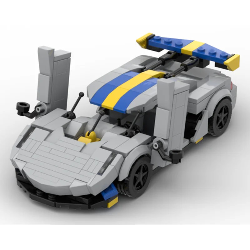 314pcs MOC Le Mans Speed ​​Classic Eight-Way Car Creative Educational Children's Building Block Gift