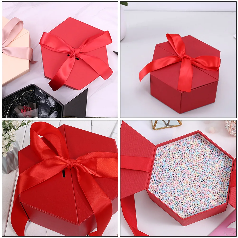 

Hexagonal Gifts Box Cardboard Present Box Storage Case