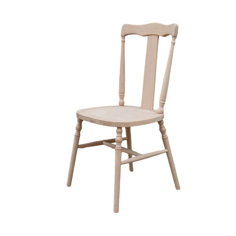 

Nordic style all solid wood dining chair, beech backrest dining chair, solid wood chair