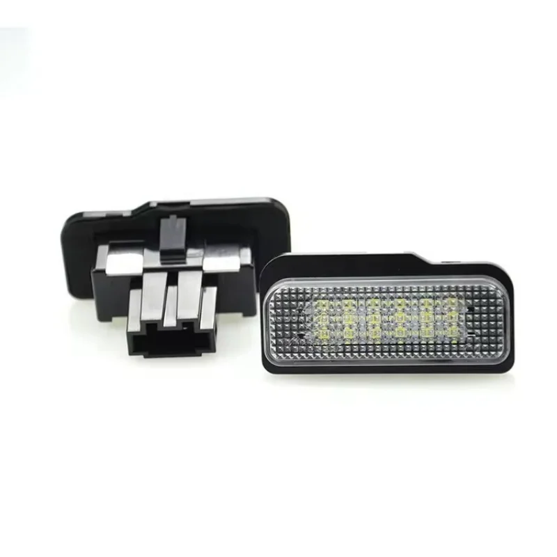 2Pcs White CANBUS LED License Plate Light Tag Lamp Number Plate For Mercedes Benz W211 W203 W219 R171