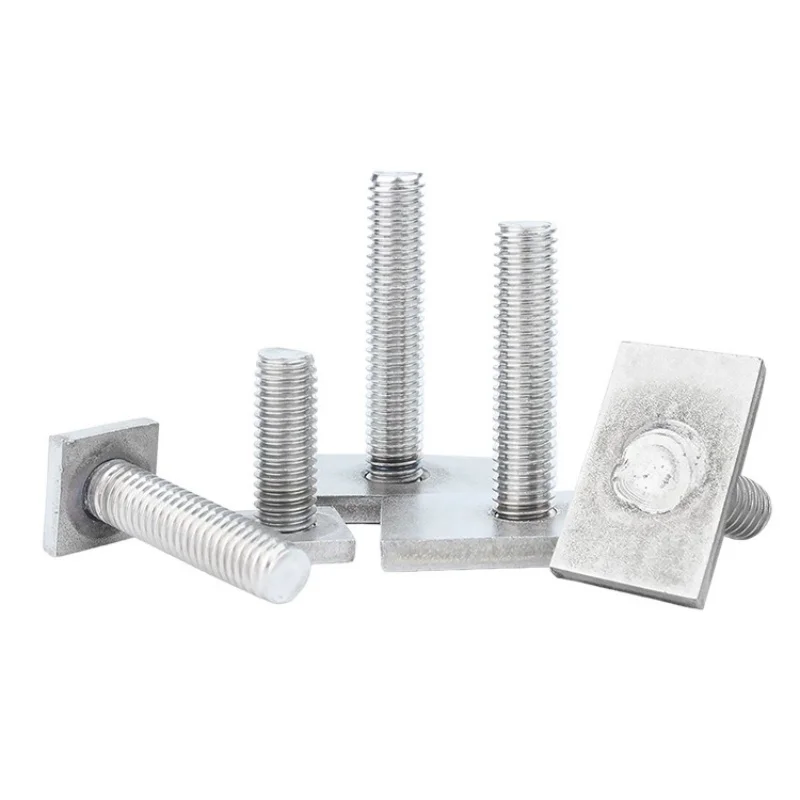 M6 M8 M10 304 Stainless Steel T-slot Chute Rail Track T Shape Type Rectangle Hammer Bolt Screw Welding Screws