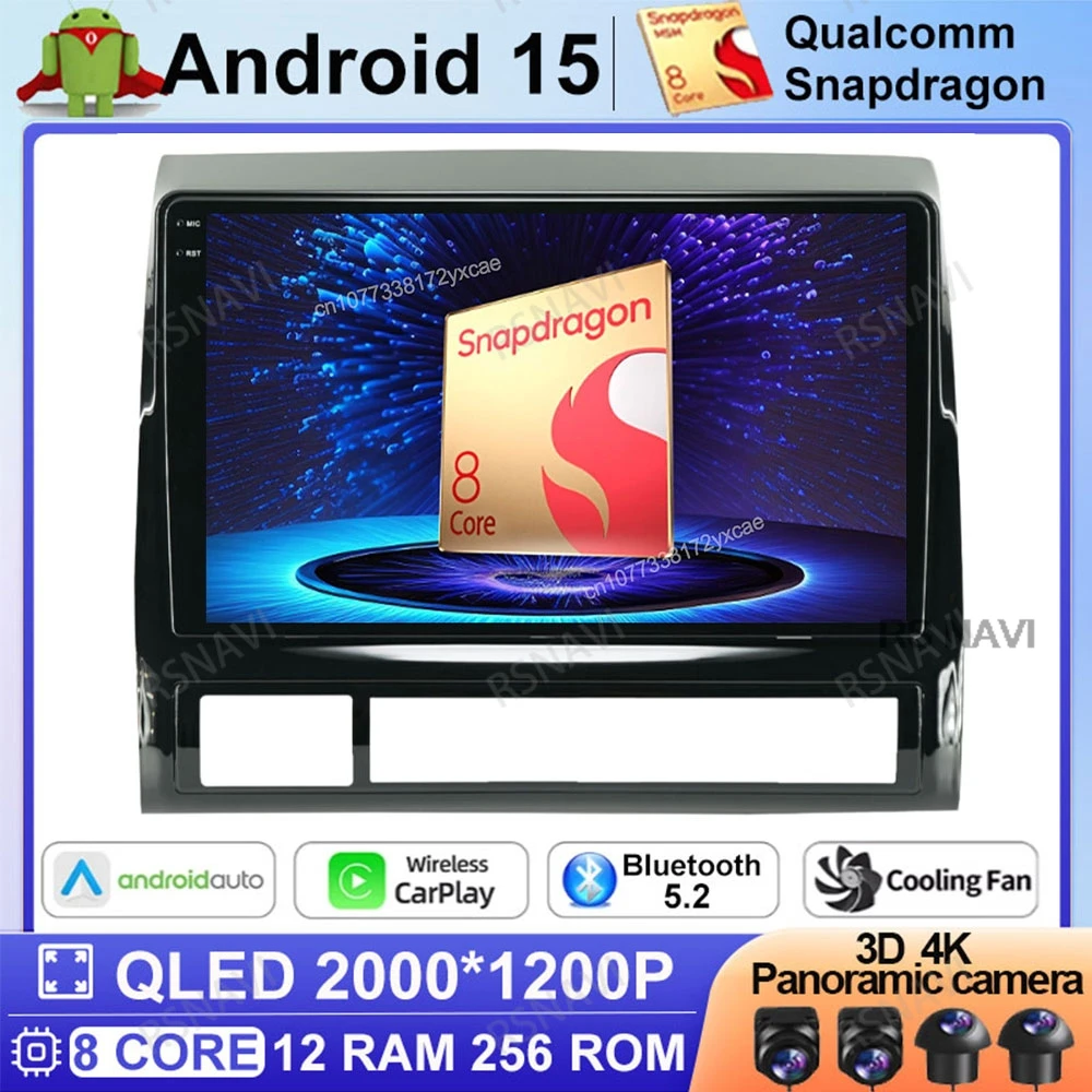 

Android 15 Car Radio For Toyota Tacoma 2 Hilux 2005-2013 GPS 5G WIFI BT Qualcomm Autoradio Viedo Player DVD DSP 4G LTE Stereo