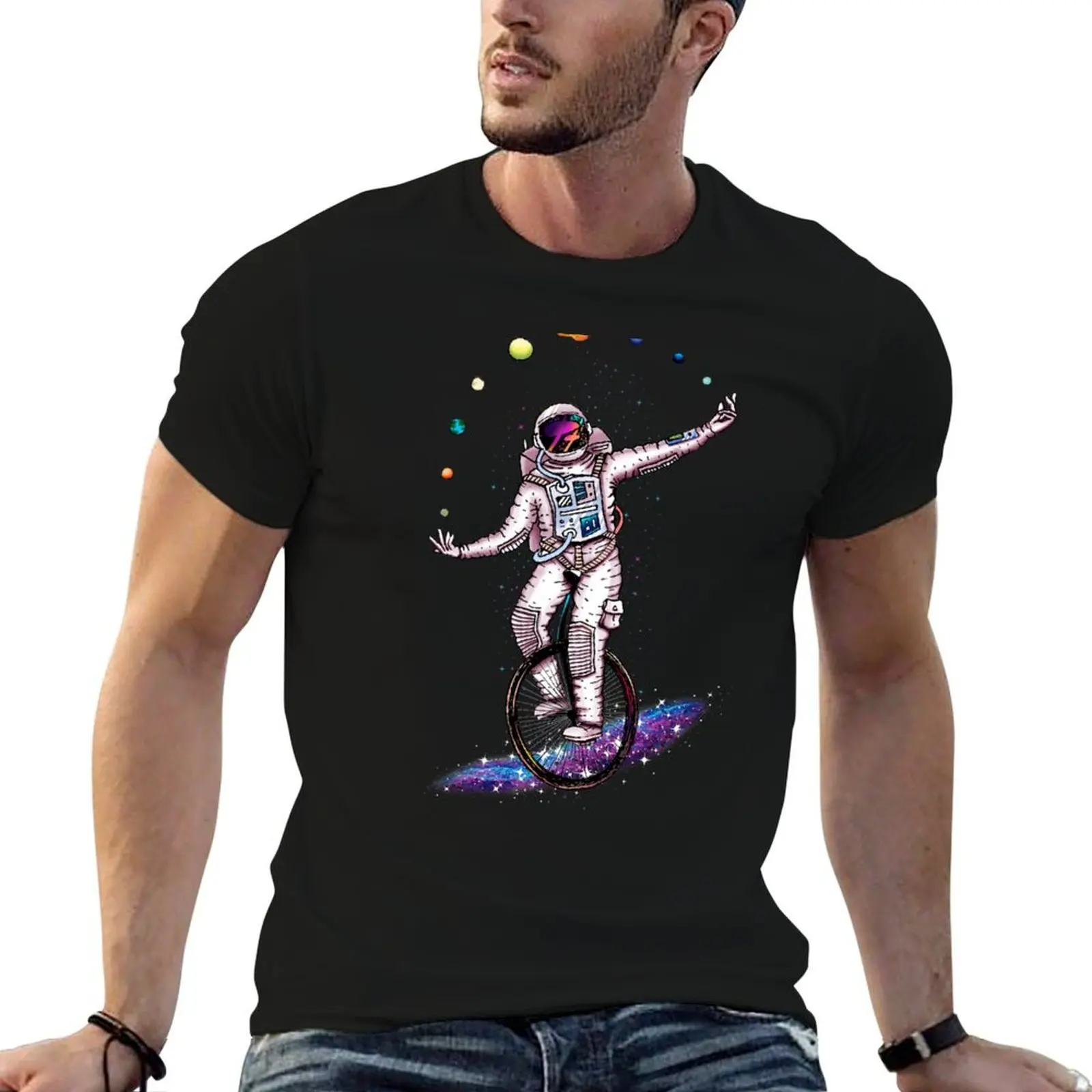 Juggling Circus Astronaut T-Shirt anime stuff tshirts personalised plus size men clothing