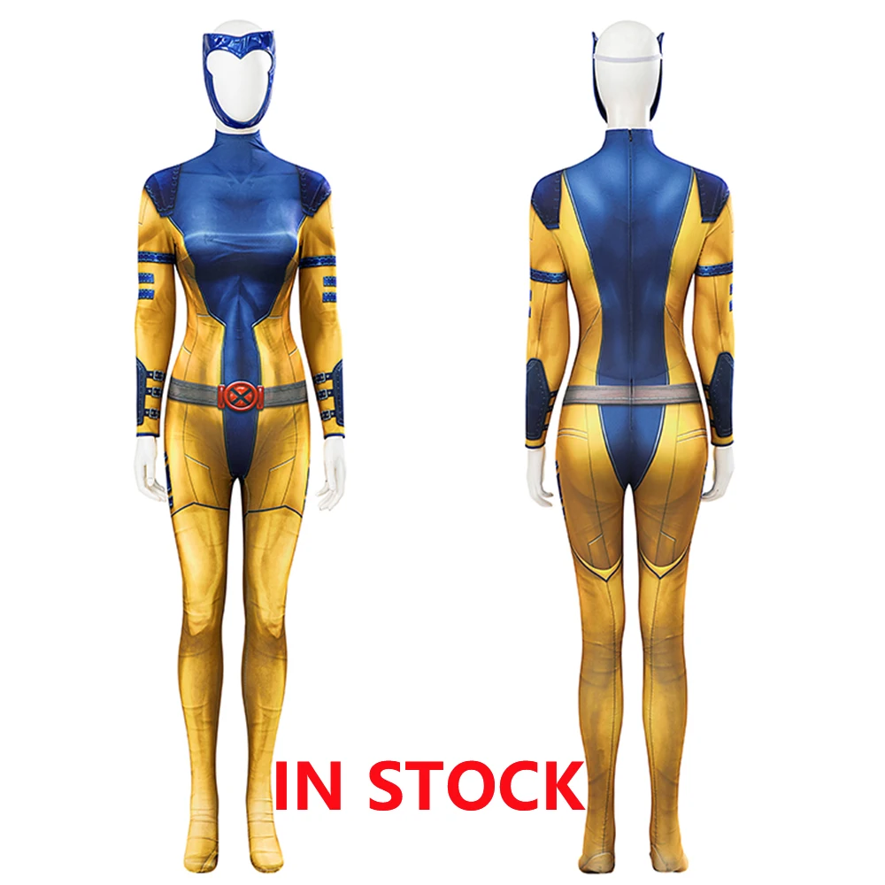 

X-Man Phoenix Jean Grey Cospaly Costume Jumpsuit X-men Jean Grey Summers Costume Halloween Role Play Suits for Adult Women