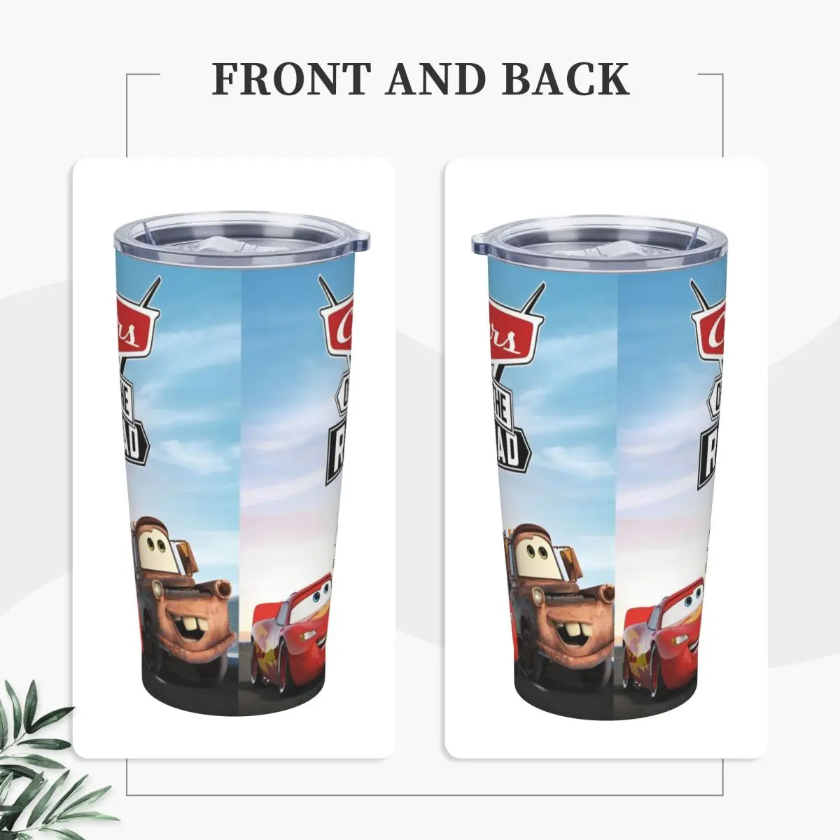 Sally I'm Lightning Cars Mcqueen Tumbler Vacuum Insulated Thermal Cup Stainless Steel Outdoor Mug Water Bottle 20oz