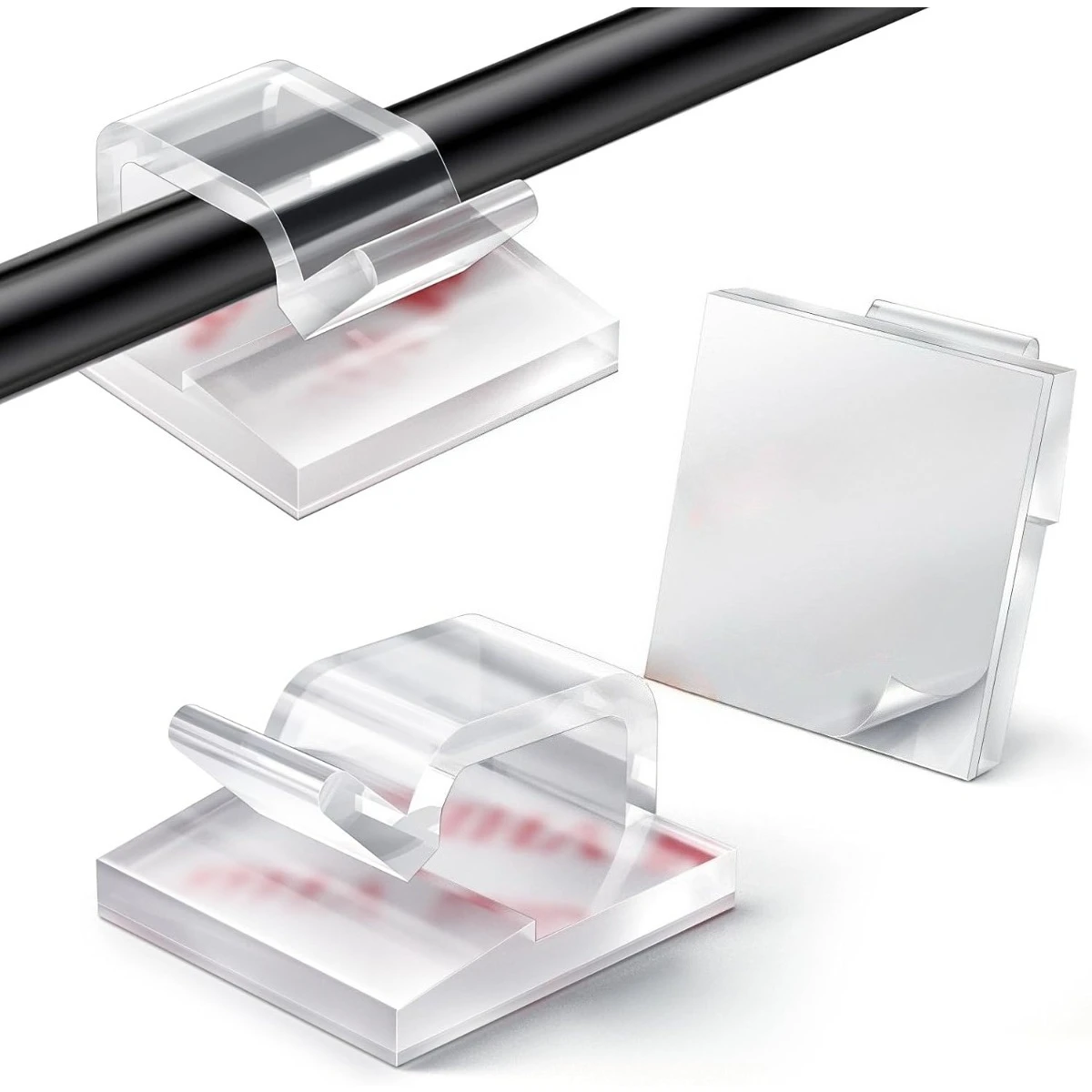 

20-100 шт. зажимов-крючков для рождественских гирлянд, держателей проводов для наружных гирлянд, креплений для подвешивания настенных и кабельных гирлянд, фейролайтов