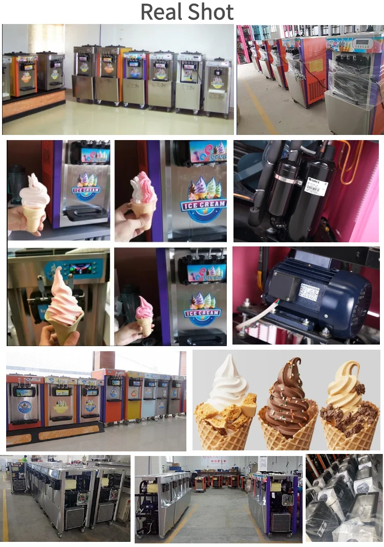 Icecream Filling Small Italienne Creme Cornet De Italien Pro Softy Soft Serve Ice Cream Making Machine a Glace Commercial Maker