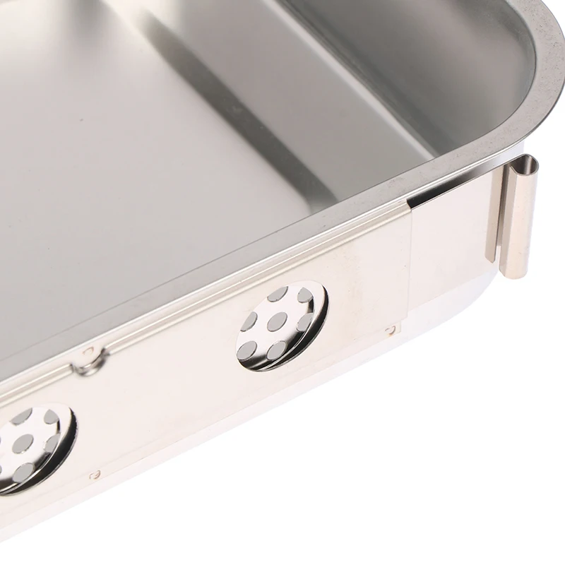 201 Stainless Steel Disinfection Box With Lid Disinfection Square Tray Surgical Tray Instrument Tray Disinfection Tray