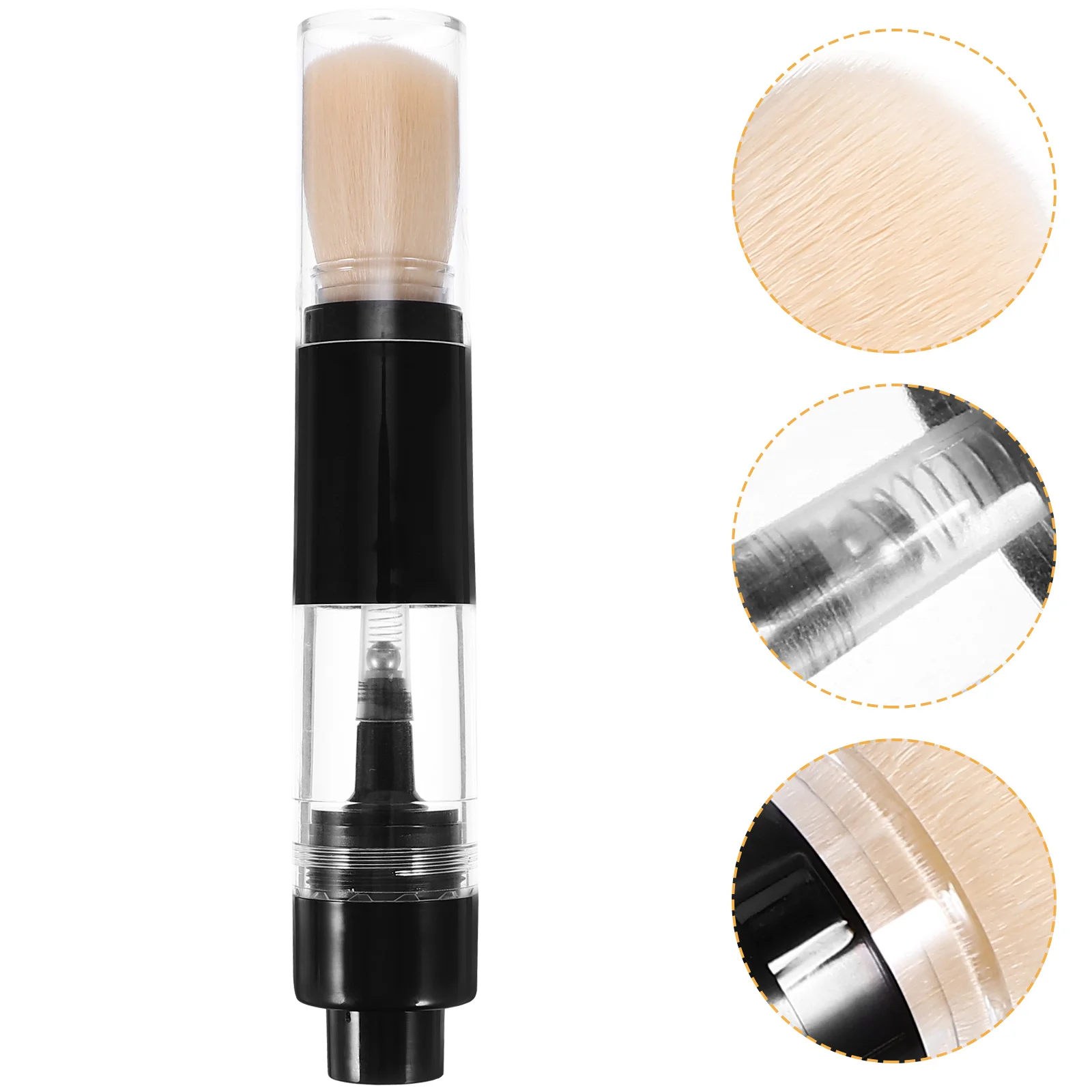 プレスパウダーブラシ小さな化粧ブラシチークハイライタールースパウダーポータブルフェイシャルツール女性メイク
