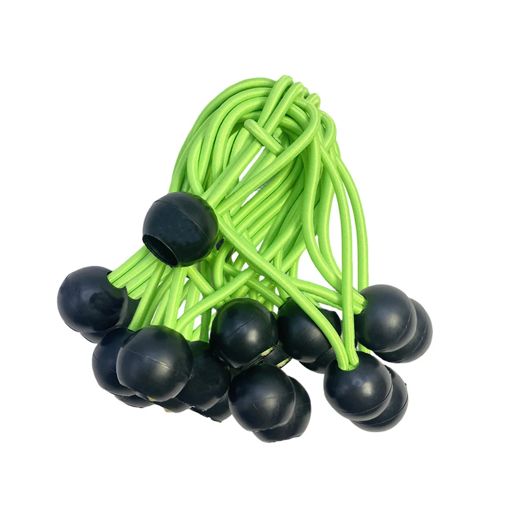 

10/20pcs Set Outdoor Supplies Elastic Rope Ball Hiking Tent Accessories Bands Bungee Cords Tarp Tie Down Strap Camping Belts