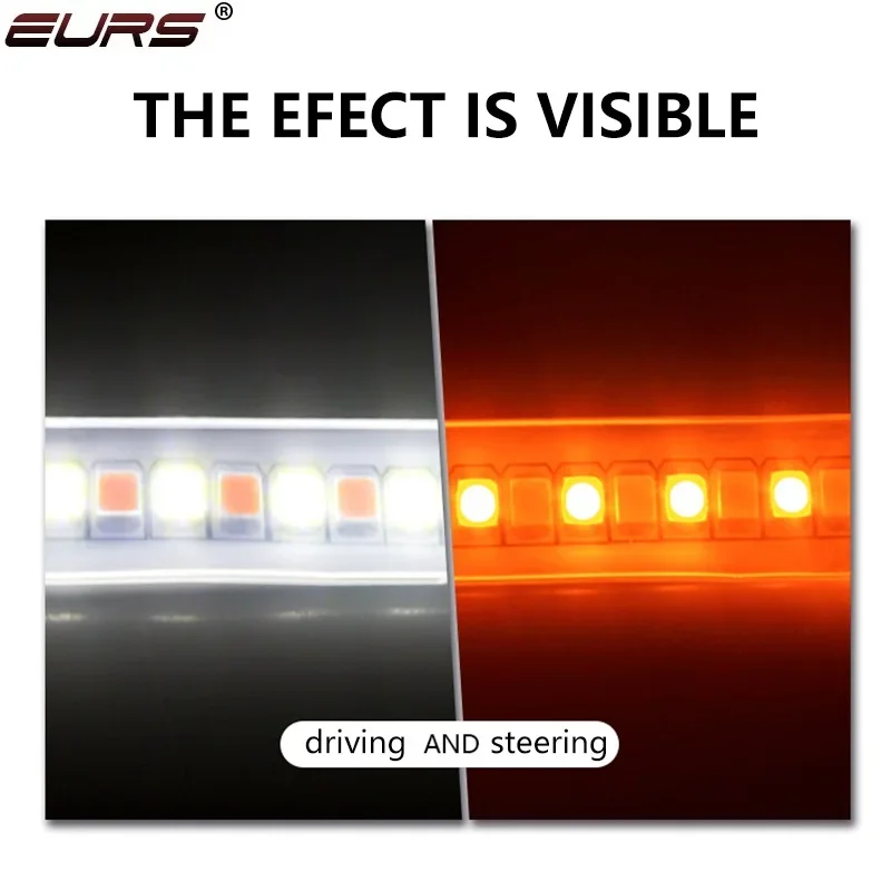 Car Rearview Mirror Indicator Lamp DRL Streamer Strip Flowing Turn Signal Lamp LED Car Light Source Turn Signals For Cars