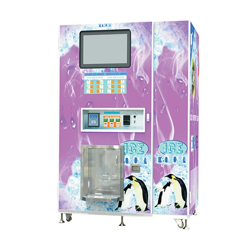 Торговый автомат льда с мешками, уличный автоматический автомат для продажи кубиков льда с автоматическим бизнес-мешом для продажи