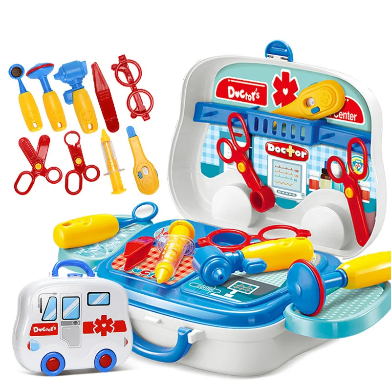 Haustier pflege Spielset Arzt Kit für Kinder so tun, als spielen die Kinder spielen Küchen geschirr Supermarkt Trage tasche Rucksack Spielzeug