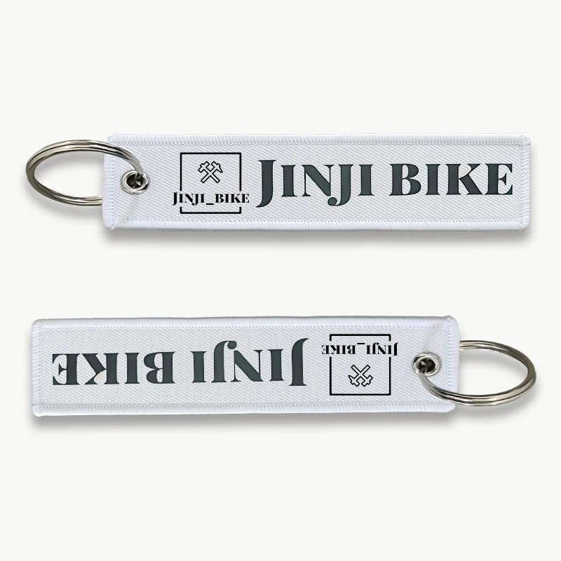 

Custom Keychain 50pcs Double Side woven Wholesale