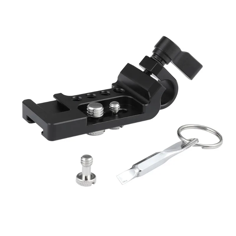 

1/4 Hot Shoe Multifunctional Expansion Plate with 15mm Tube Clamp Camera Accessories