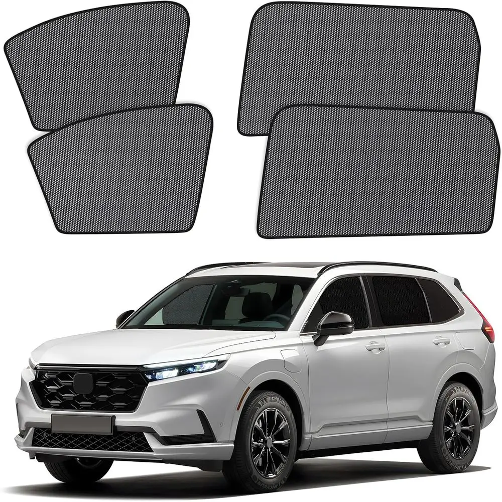 

Комплект из 4 шторок для окон CRV 2023-2024 из дышащей сетки, блокирующих 99% УФ-излучения, охлаждающие автомобильные шторки для ухода за ребенком, сна, путешествий, др.