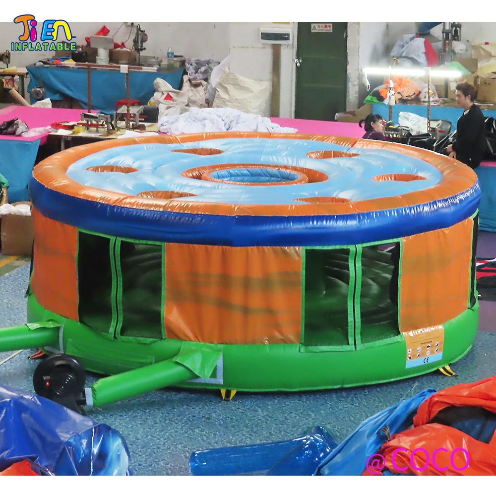 free ship,large outdoor party rental HUMAN Whack-A-Mole sport game,kids adults inflatable carnival game interactive boardwalk