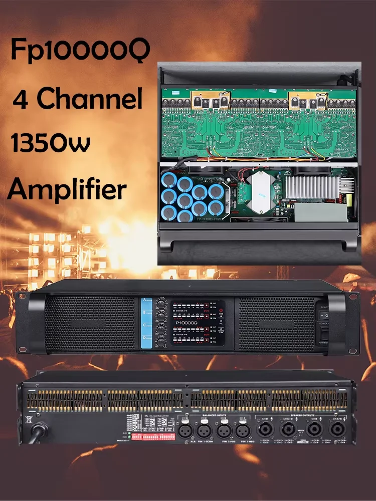 Amplificatore Audio leozic 4 canali P10000Q amplificatore Line Array 1350W amplificatore di potenza integrato Stereo classe TD