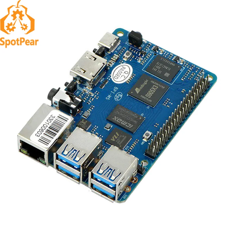 

Banana Pi BPI-M5 Berry with Amlogic S905x3 chip design 16G eMMC compatible with Raspberry Pi 3B Size High Performance like 4B