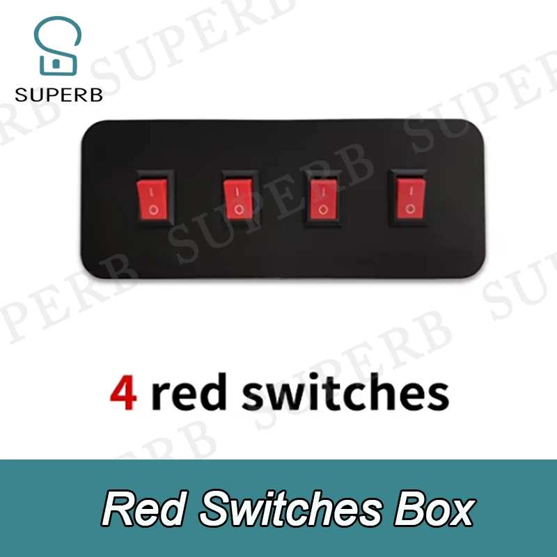 Escape Room Red Switch Puzzle ON OFF Switch Console Machine escape room red stwitch box superb 1987 new prop 2025 escape game