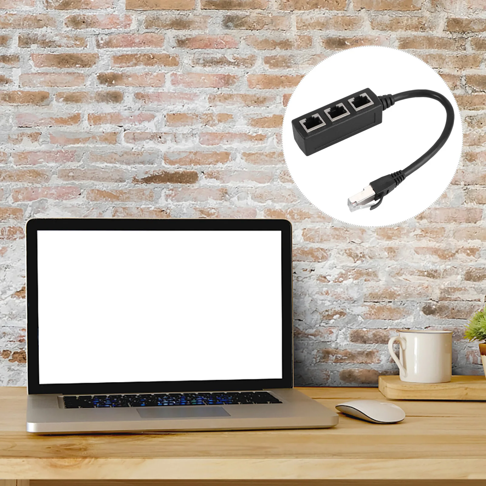 

Rj45 Ethernet Cable Adapter Splitter 1 Male to 3 Female Ports Lan Network Plug Black Gold-Plated Core Pcb Circuit Network