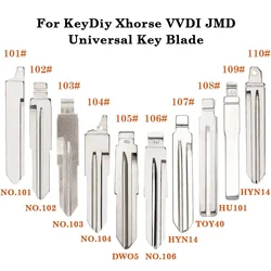101-110# Universal Uncut Remote Flip Car Key Blank Blade For KeyDiy KD Xhorse VVDI JMD For Buick Chevrolet Hyundai Ford Toyota