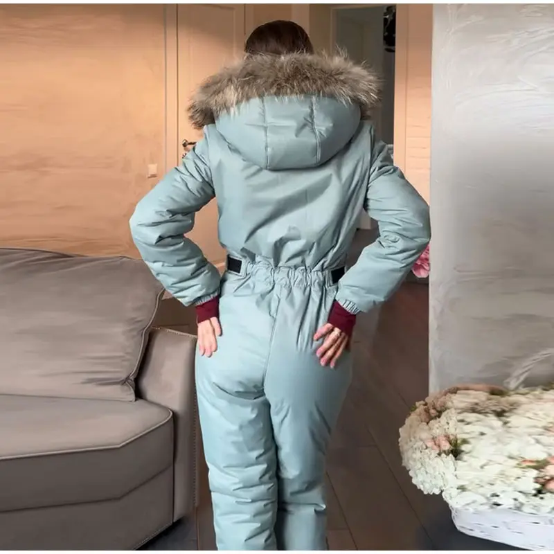 Warm Hooded Puffer Winter Jumpsuit. S7689fde9e6124f5d83ae31c9e8d8ee37W